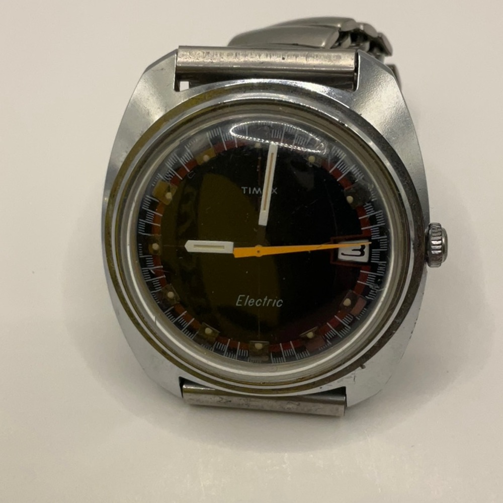 M Vintage 1971 Men's Timex Electric Racing Dial Needs Battery